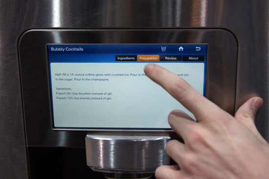 Samsung Wi Fi fridge control panel